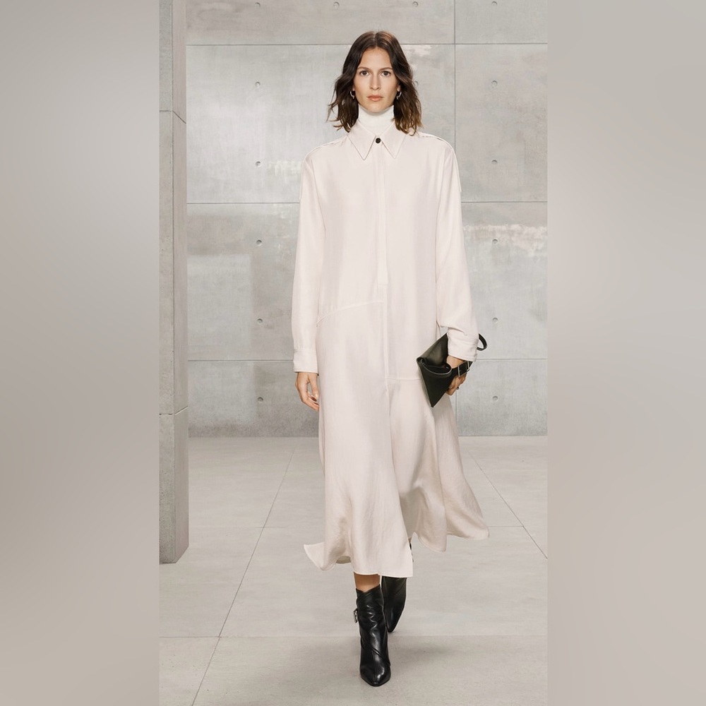 Zara SRPLS white and cream dress size M